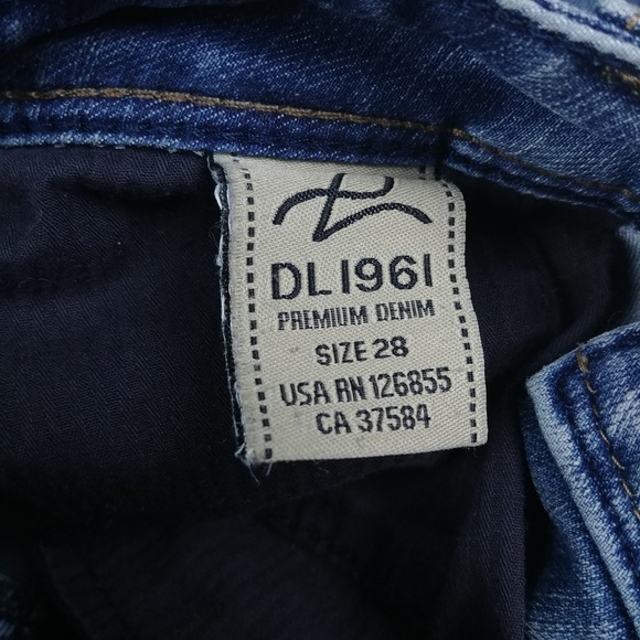 DL1961 Jessica Skinny Crest Jeans Size 28 - Picture 6 of 6